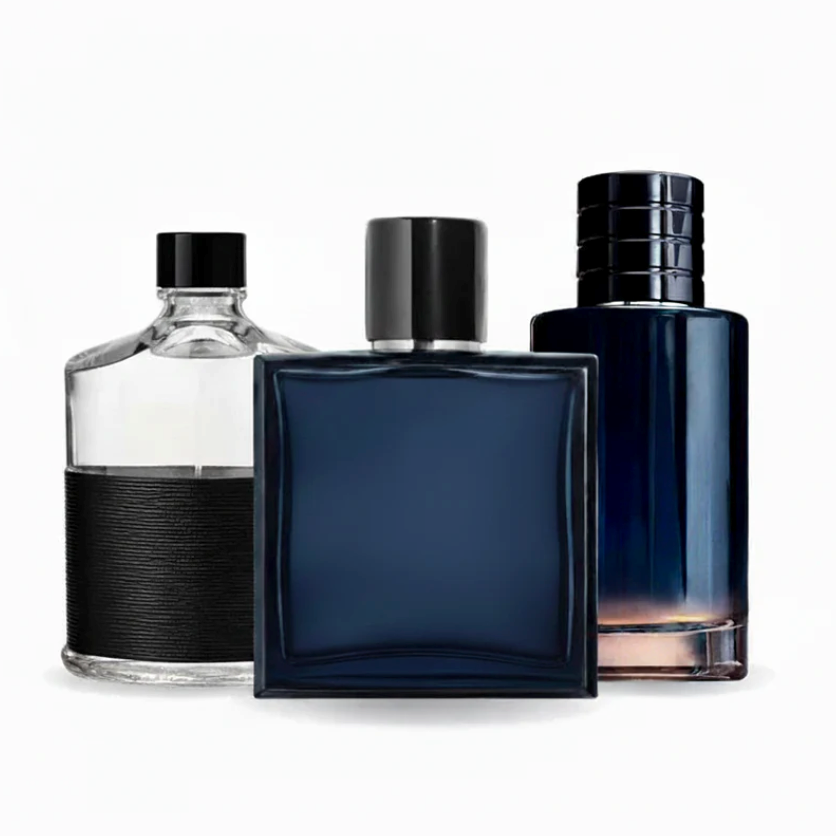 Juego de 3 botellas de vidrio – Decoración de primera calidad para salas de estar